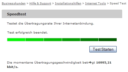 Internet Speedtest Telekom Austria