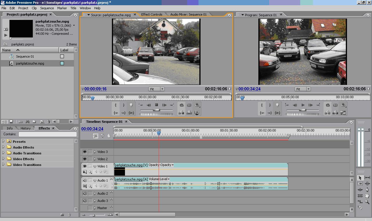 Screenshot Postproduktion