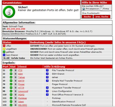 Abb.1: Portscan