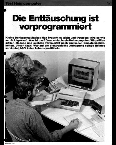 Warentest PC 1984