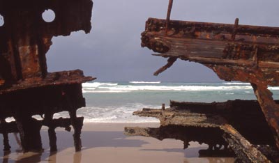 maheno ship wreck auf fraser..