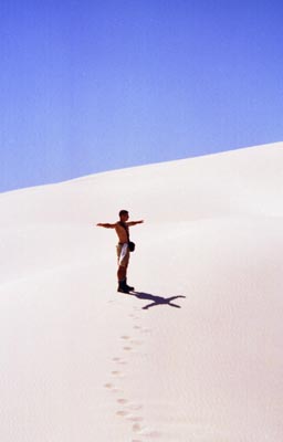 ich auf einer d?ne bei eucla (ca. mitte der nullabor)