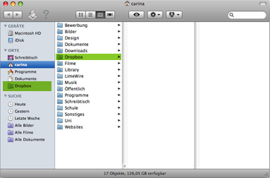 Dropbox Ordner