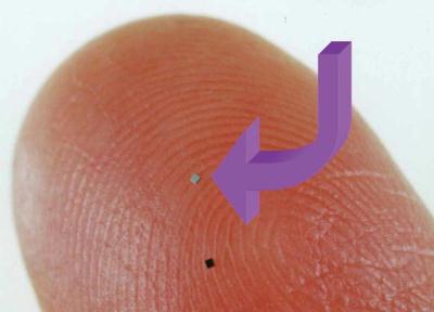 Ein winziger rfid chip